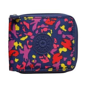 Kipling Women’s Multicolor Nylon With Zip Closure & Multiple Card Slots Wallet